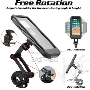 360° Rotation Waterproof Phone Holder Case for Bike Motorcycle