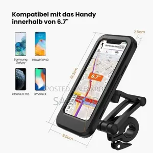 360° Rotation Waterproof Phone Holder Case for Bike Motorcycle