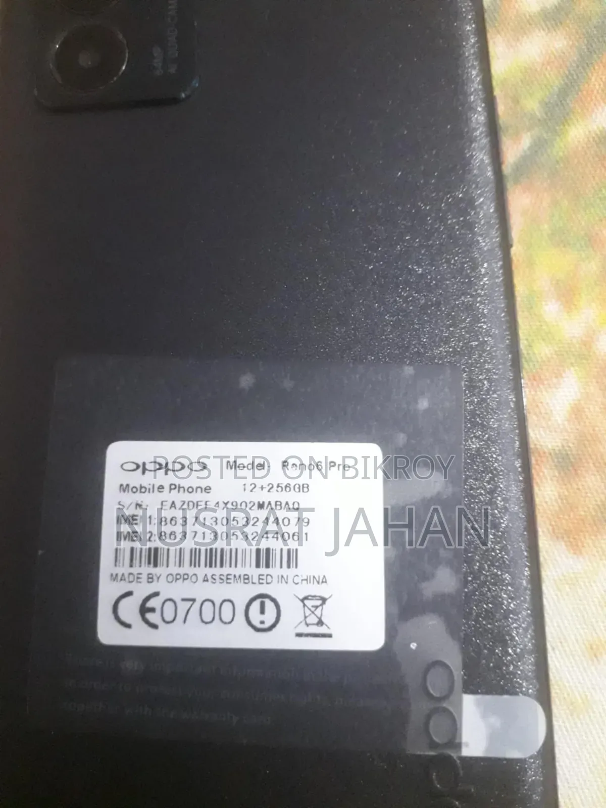 Oppo Reno6 Pro 5G 256 GB Black