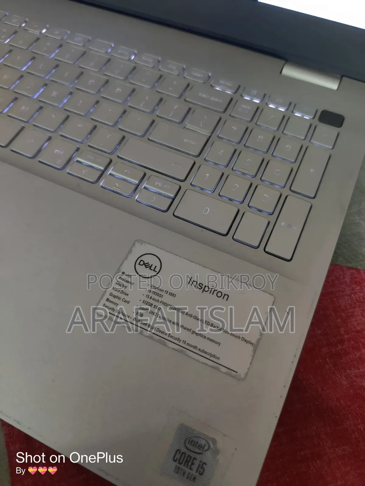 Laptop Dell Inspiron 15 3000 8GB Intel Core I5 SSD 512GB