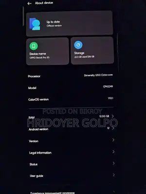 Oppo Reno6 Pro 5G 256 GB Black