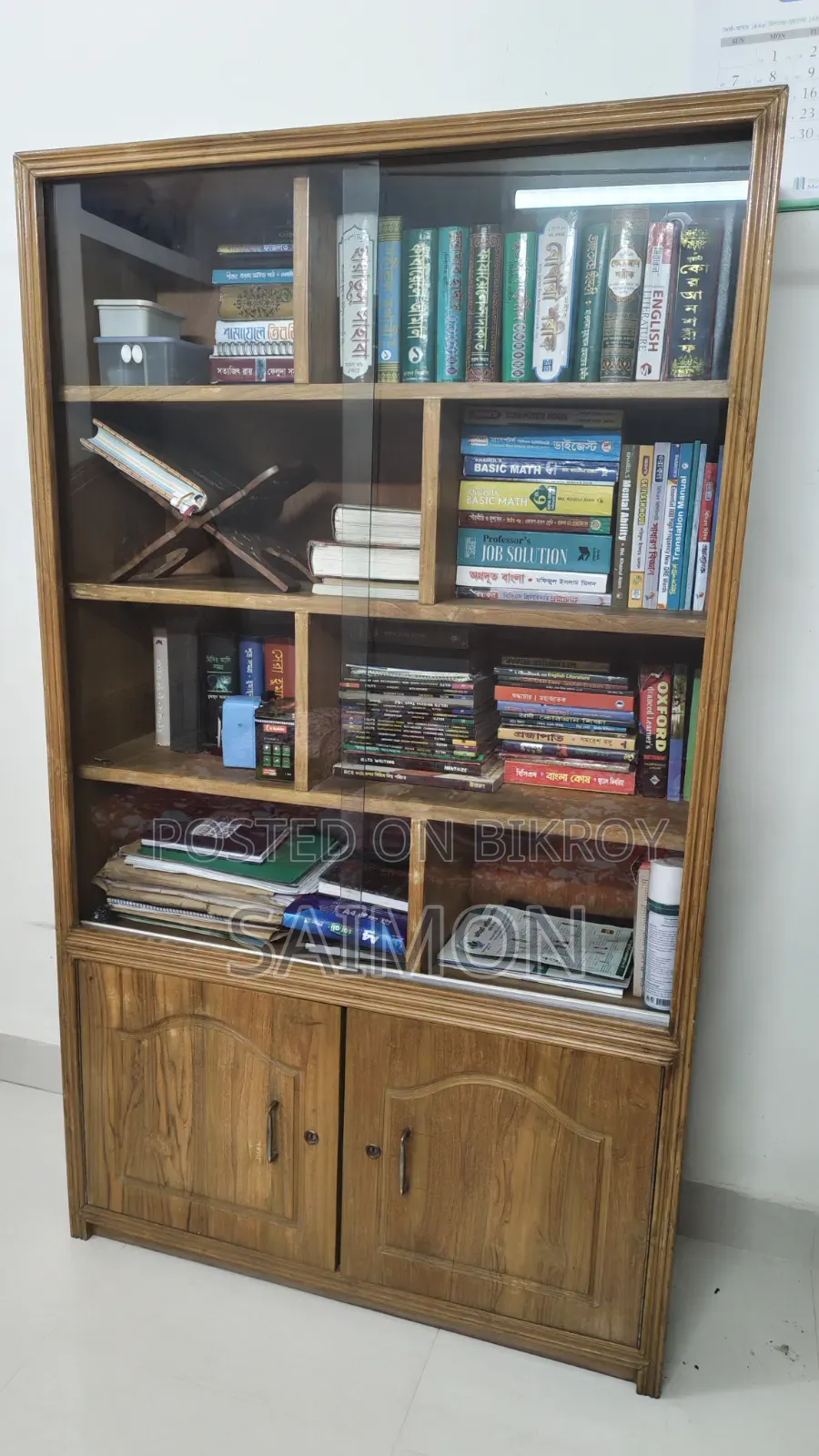 Burma Teak Wood Bookshelf for Sale