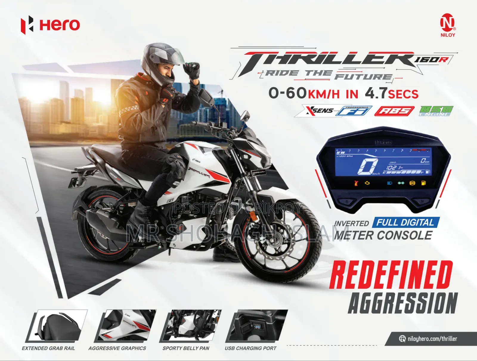 Hero Thriller 160R Refresh 2021 White