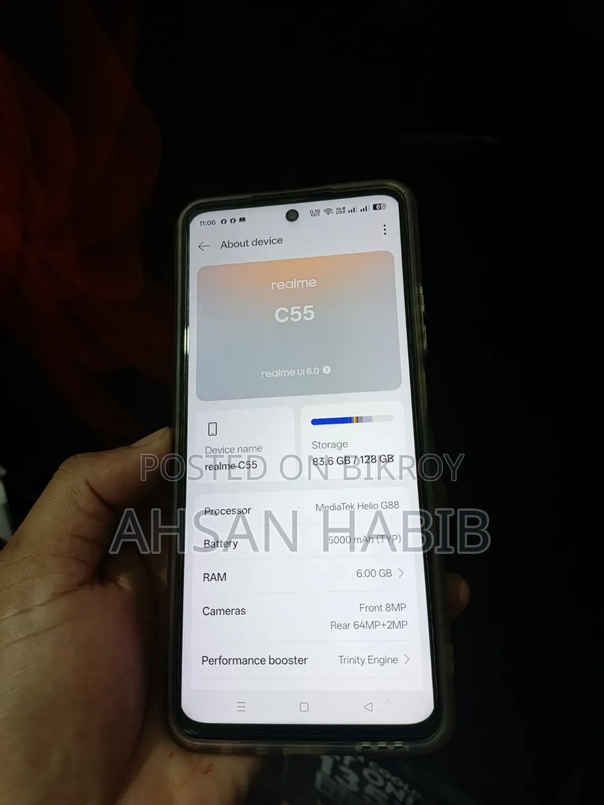 Realme C55 128 GB Black