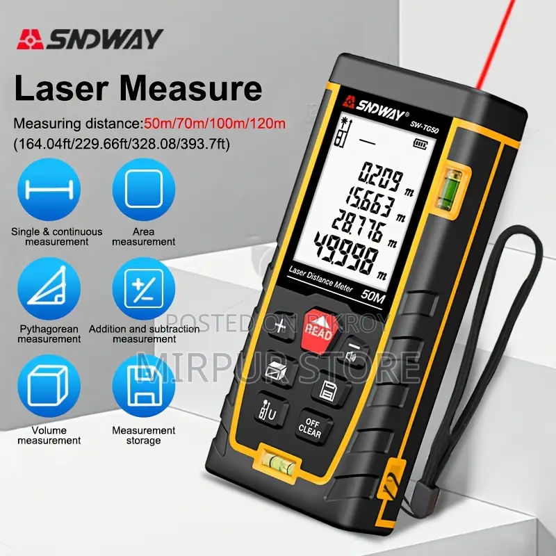 Mini Handheld Digital Distance Meter 60m