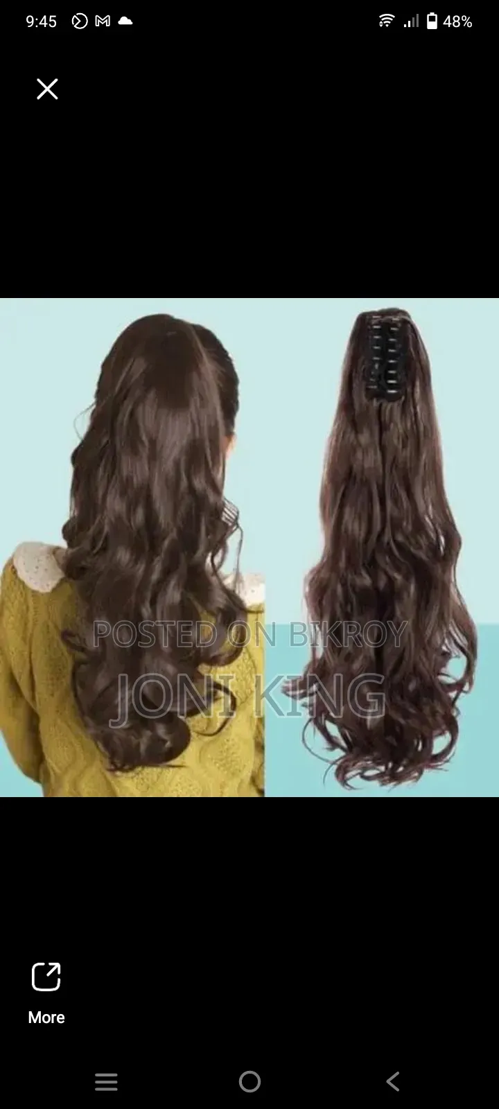 Half of a woman's beauty lies in her hair