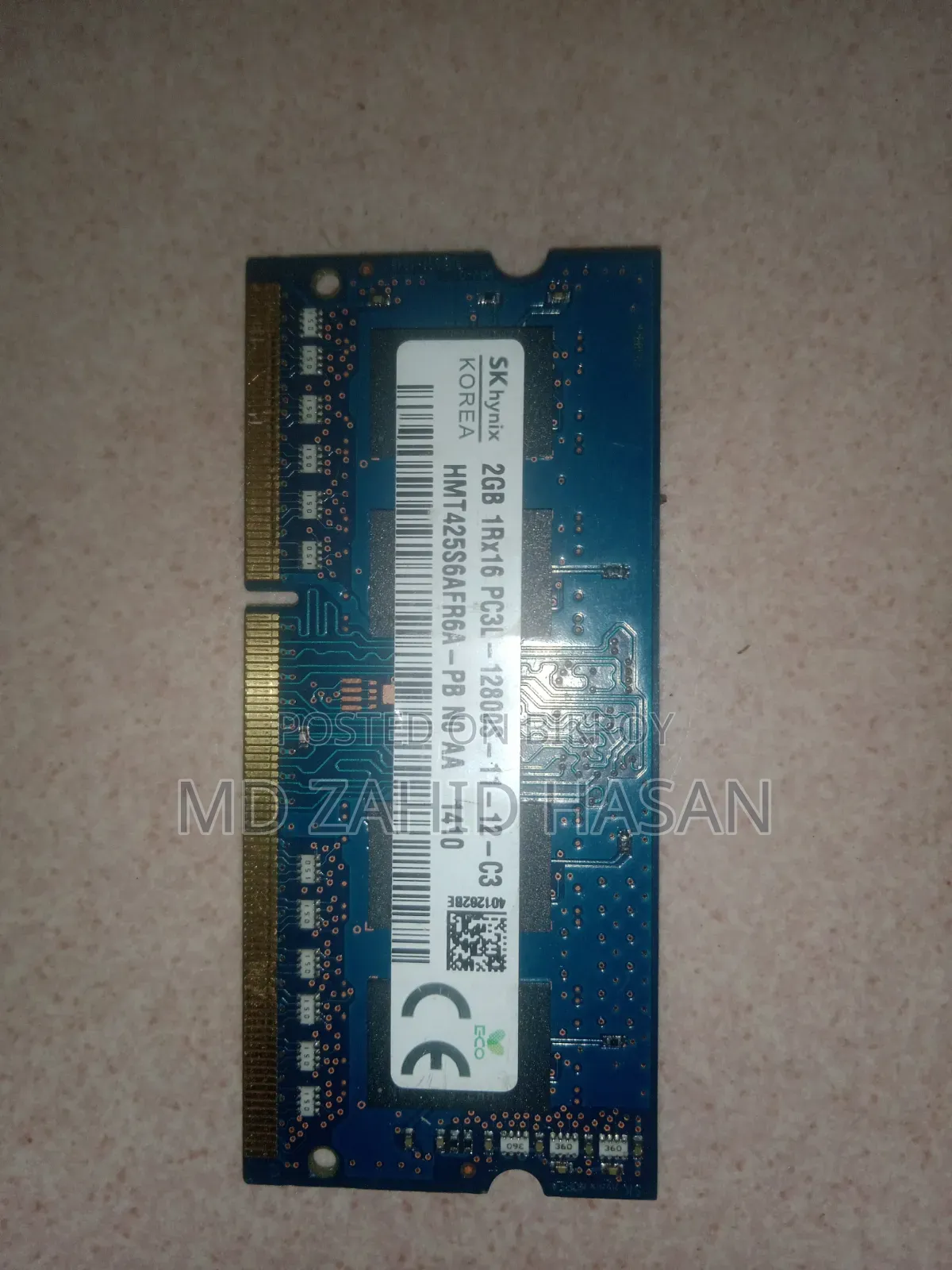 Sk Hynix 2gb Ddr3l So-Dimm