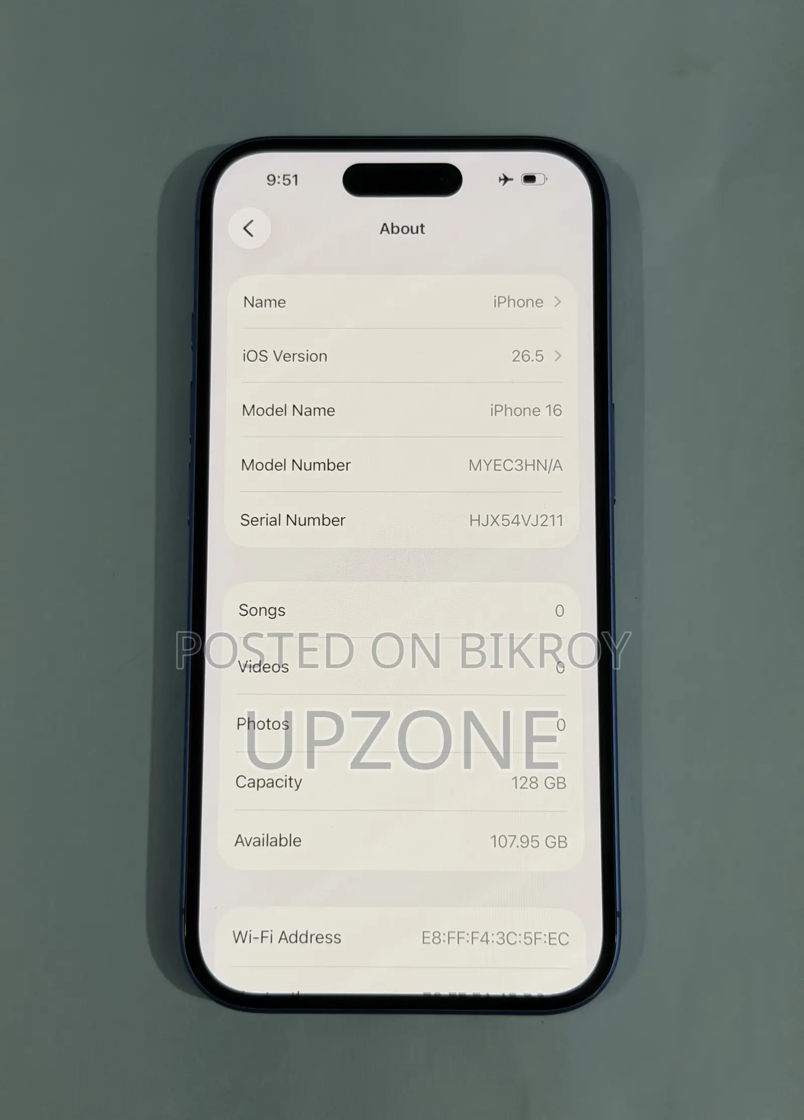 Apple iPhone 16 128 GB Blue
