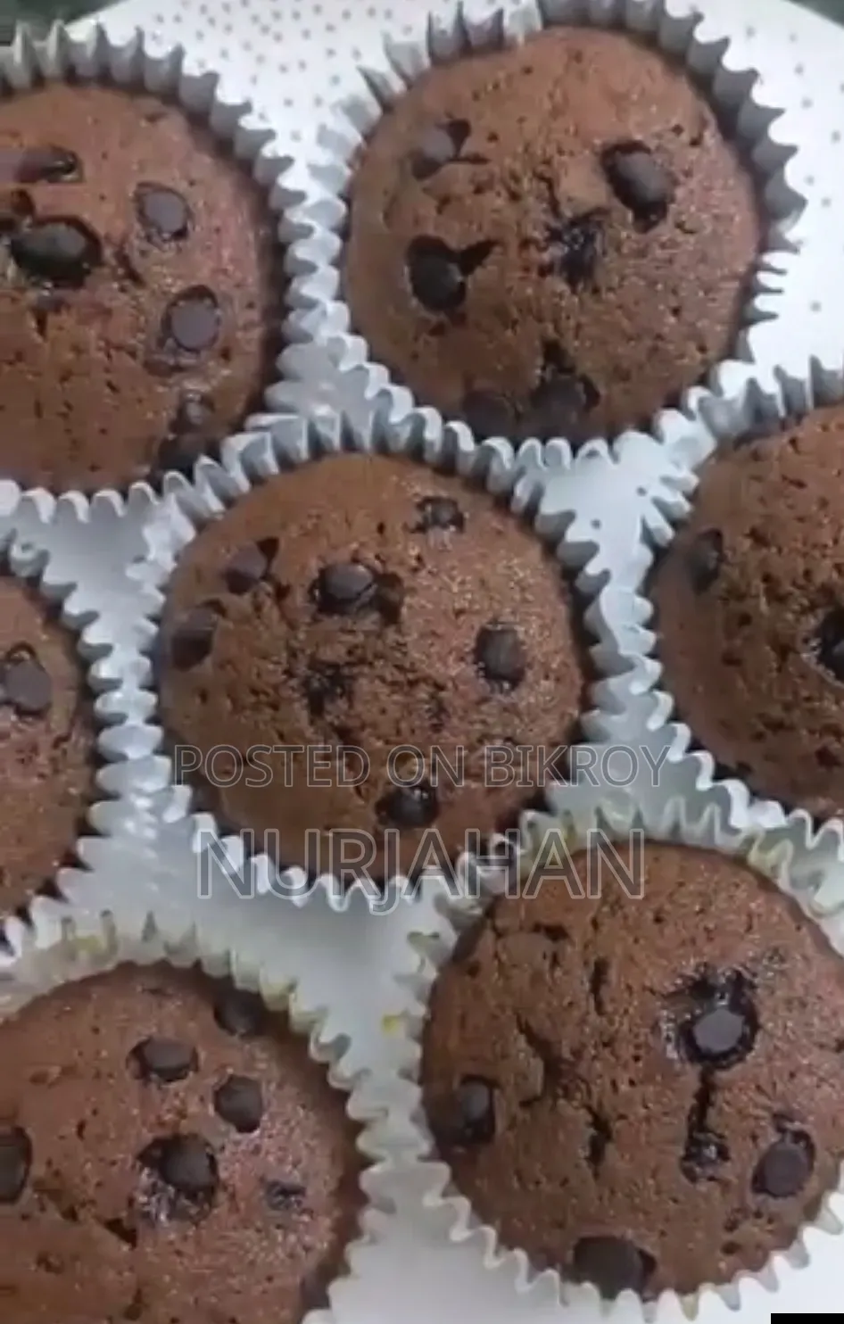 Premium Chocolate Cream Cheese Muffin. 50 Taka per piece. 5 pieces for 240 Taka.