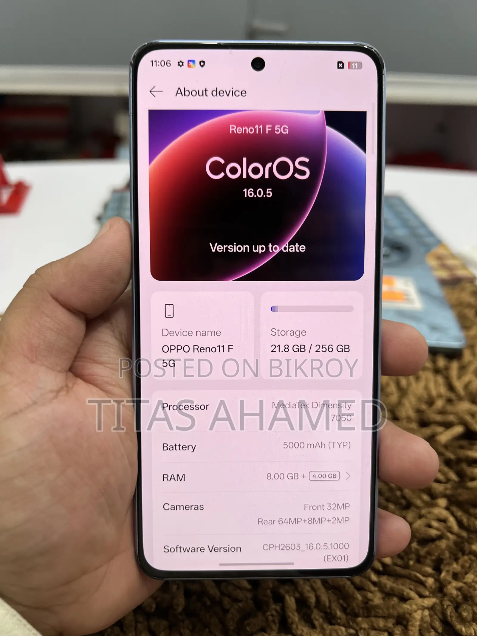 Oppo Reno11 5G 256 GB