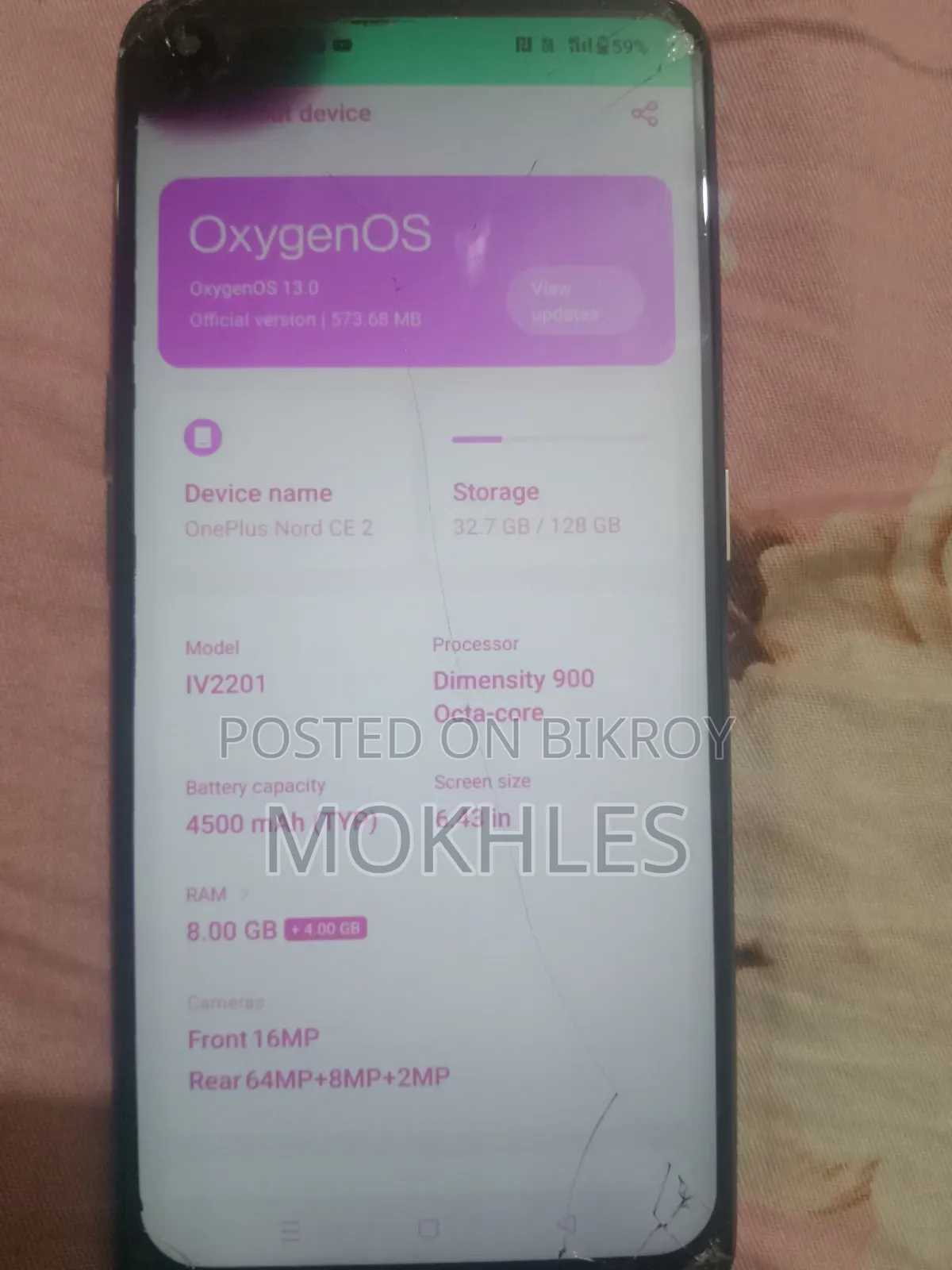 OnePlus Nord CE 2 5G 128 GB Silver