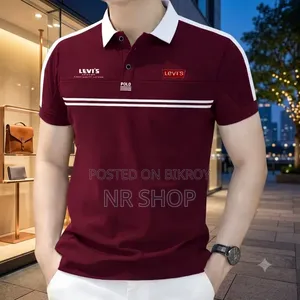 Half sleeve polo shirt suitable for daily and casual use