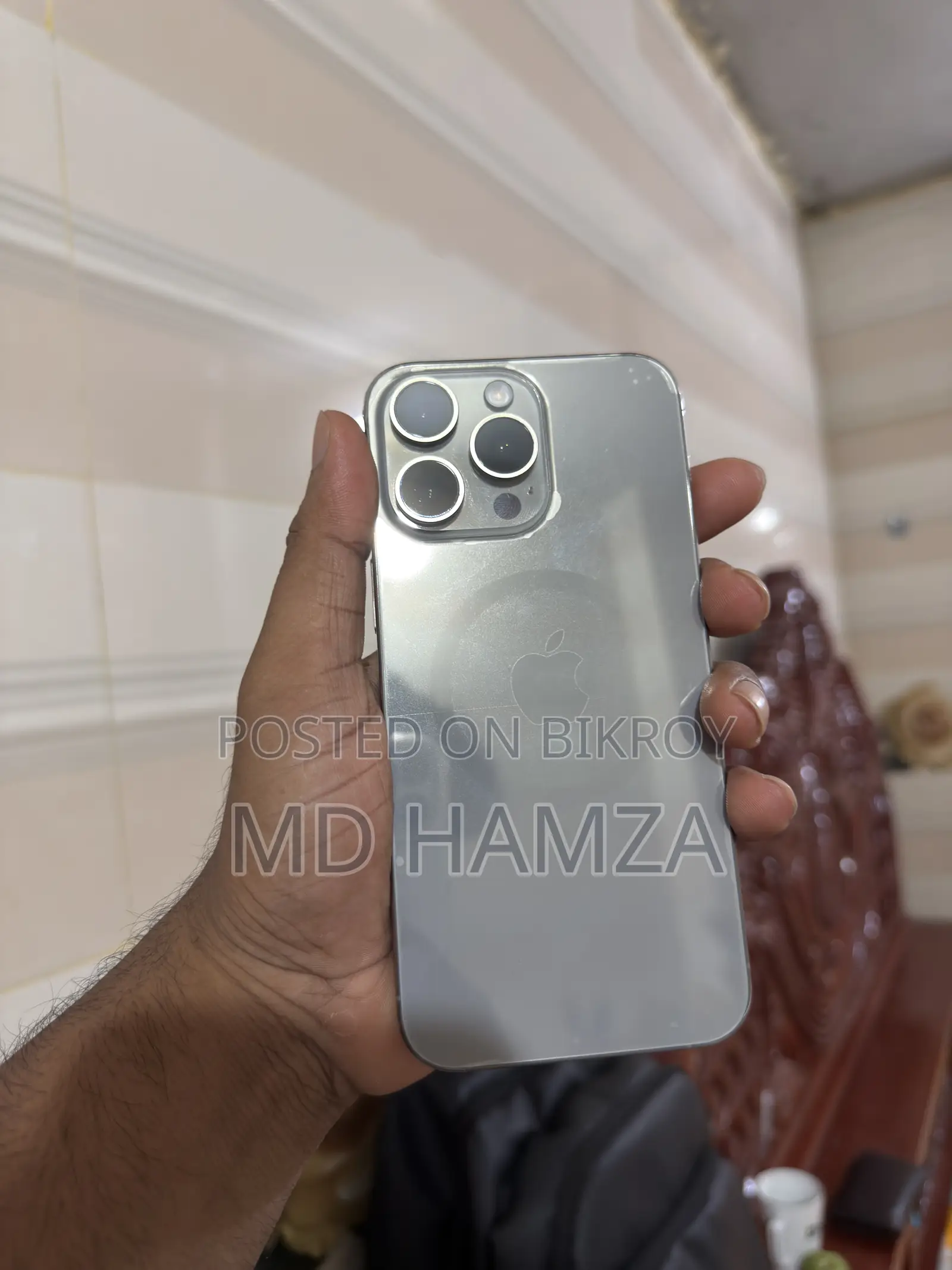 অ্যাপল আইফোন ১৫ প্রো ম্যাক্স ২৫৬ জিবি সিলভার