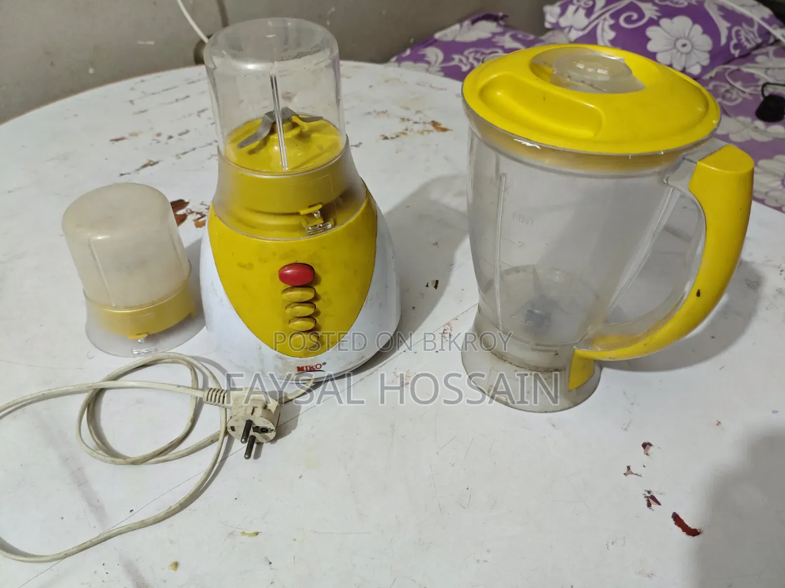 MIKO 3-in-1 Blender (Used) – Motor and 2 Grinder Jars fully functional