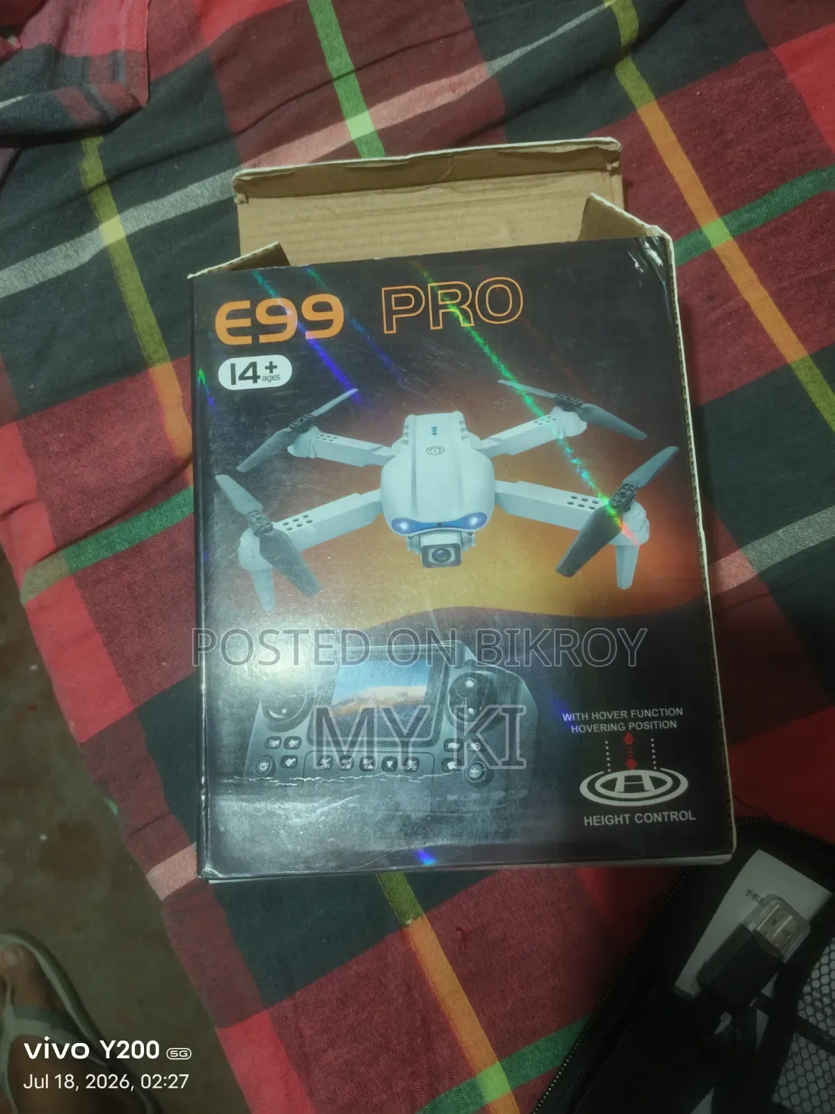 Drone Camera Model: E99 Pro.