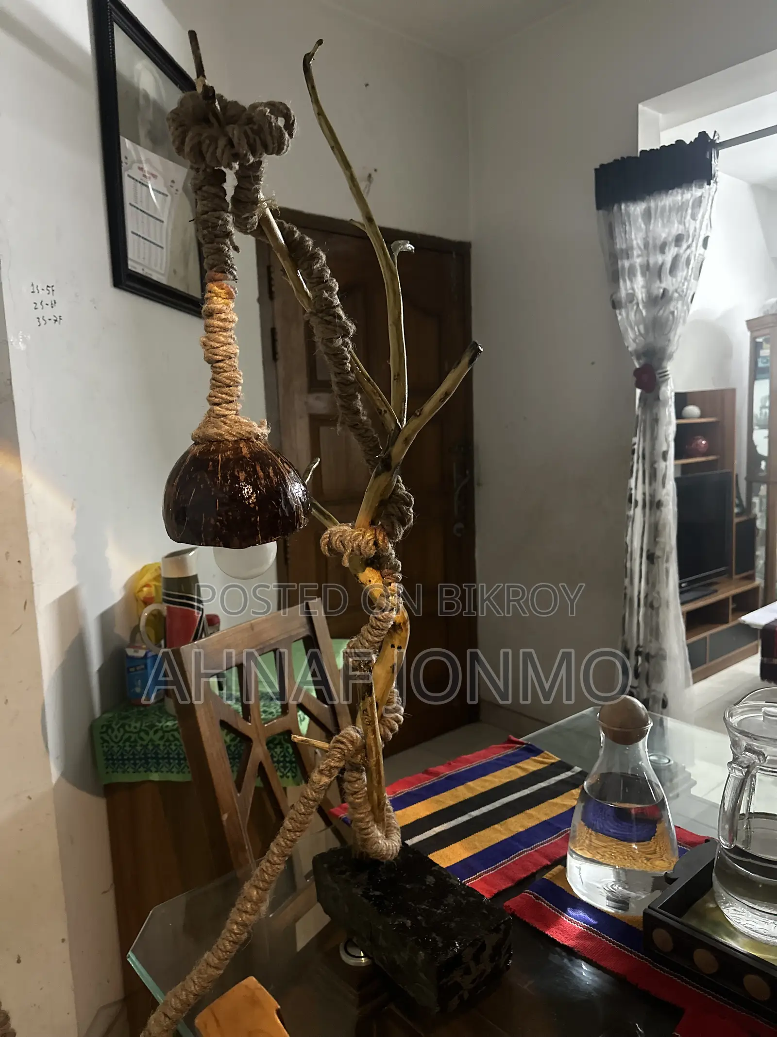 Handmade Natural Tree Branch Lamp | Unique Rustic Home Decor