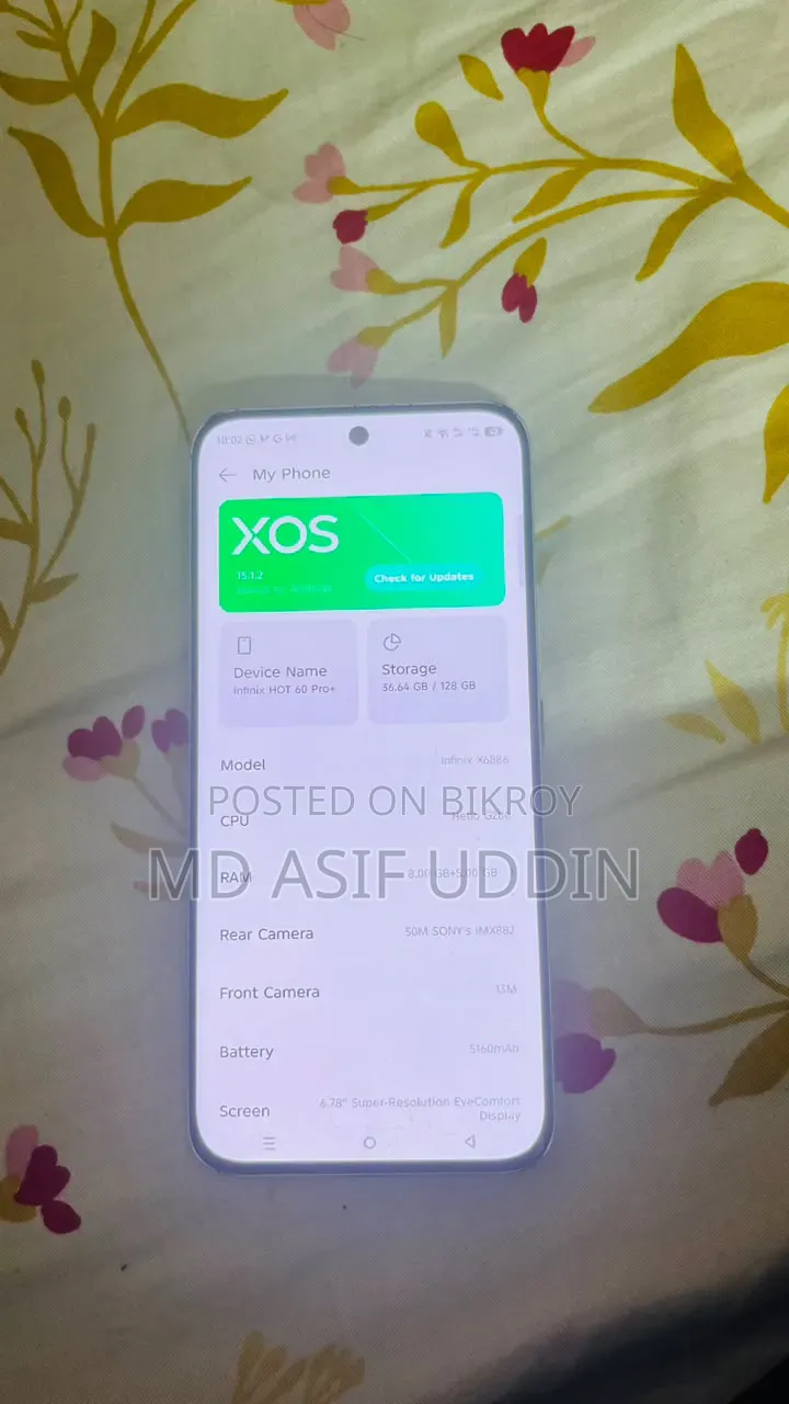 New Infinix Hot 60 Pro+ 128 GB Silver
