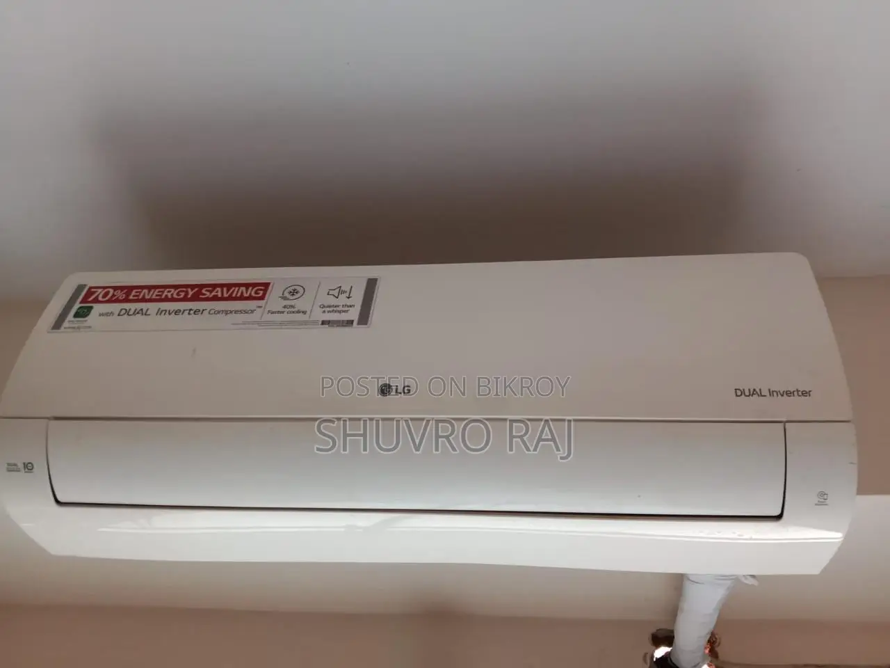 LG 1 Ton Dual Inverter Super Cooling