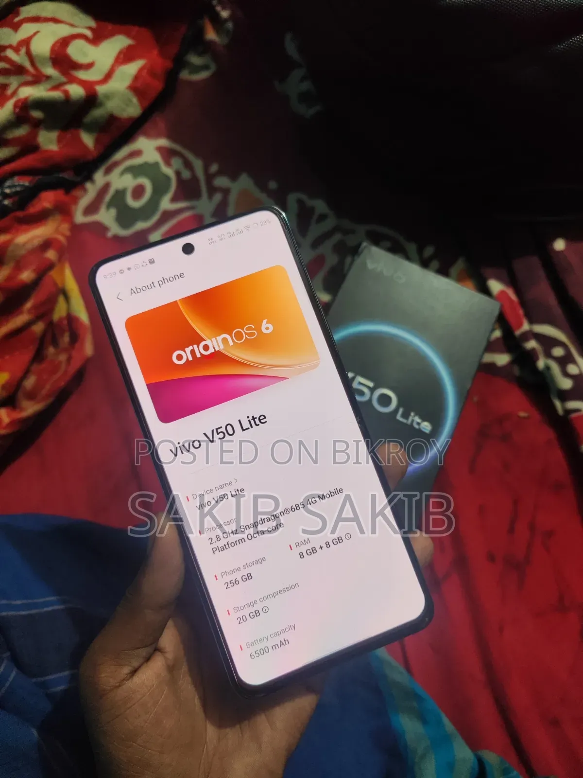 Vivo V50 Lite 4G 256 GB Rose Gold