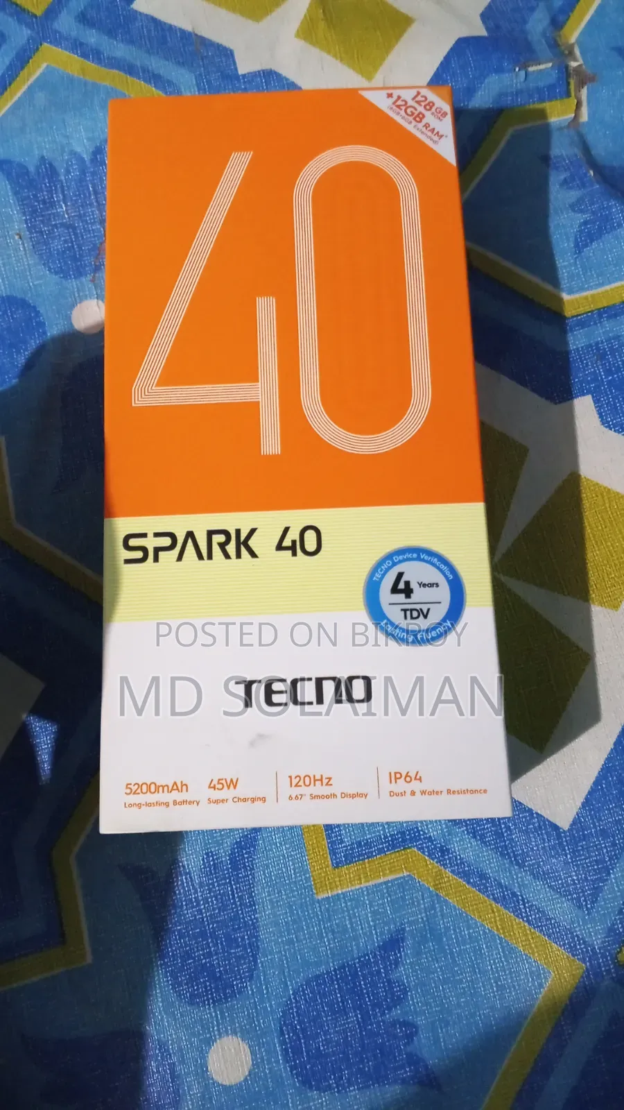 New Tecno Spark 40 128 GB Silver