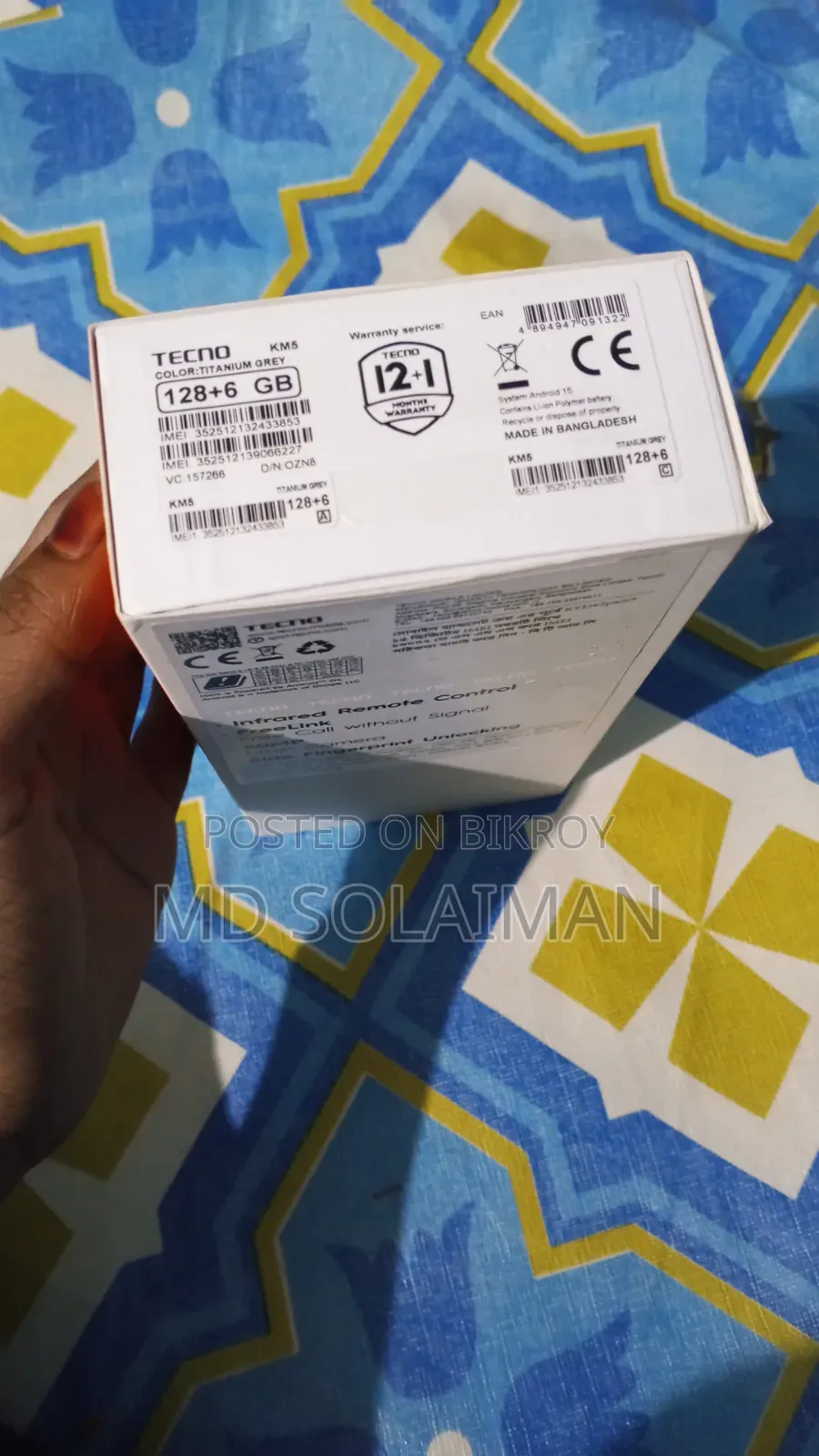 New Tecno Spark 40 128 GB Silver