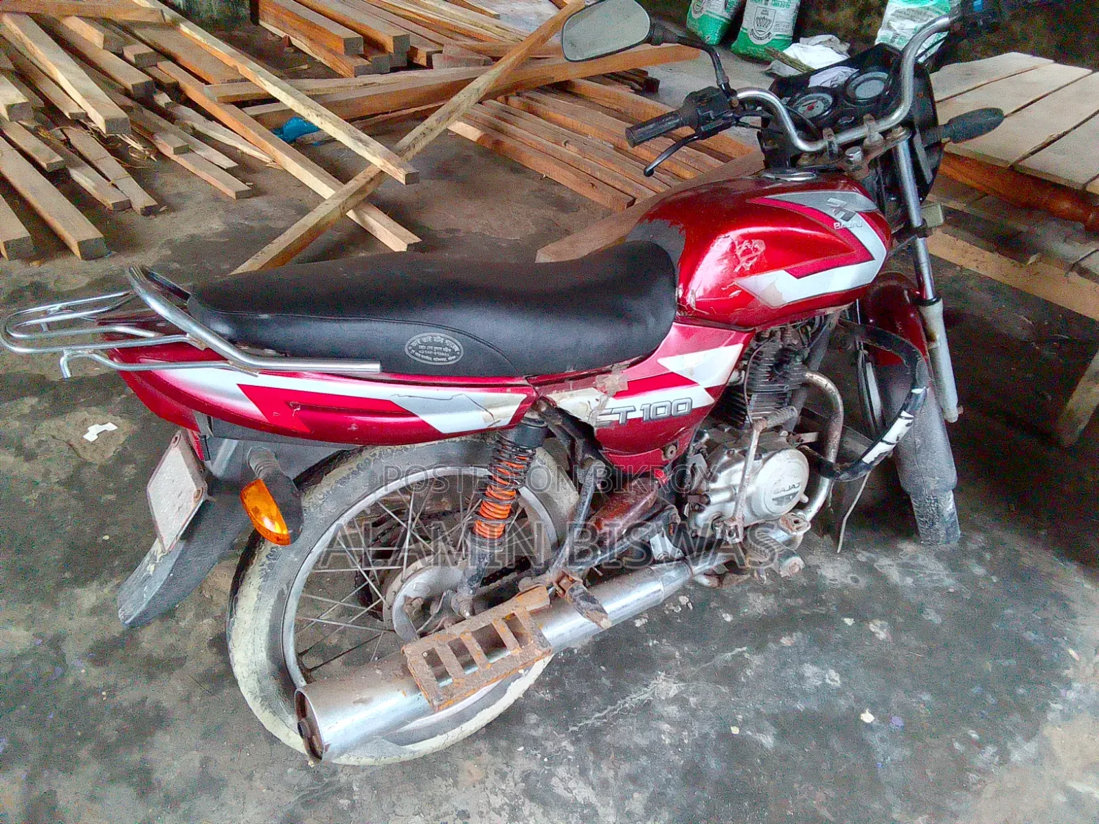 Bajaj CT 100 2014 Red