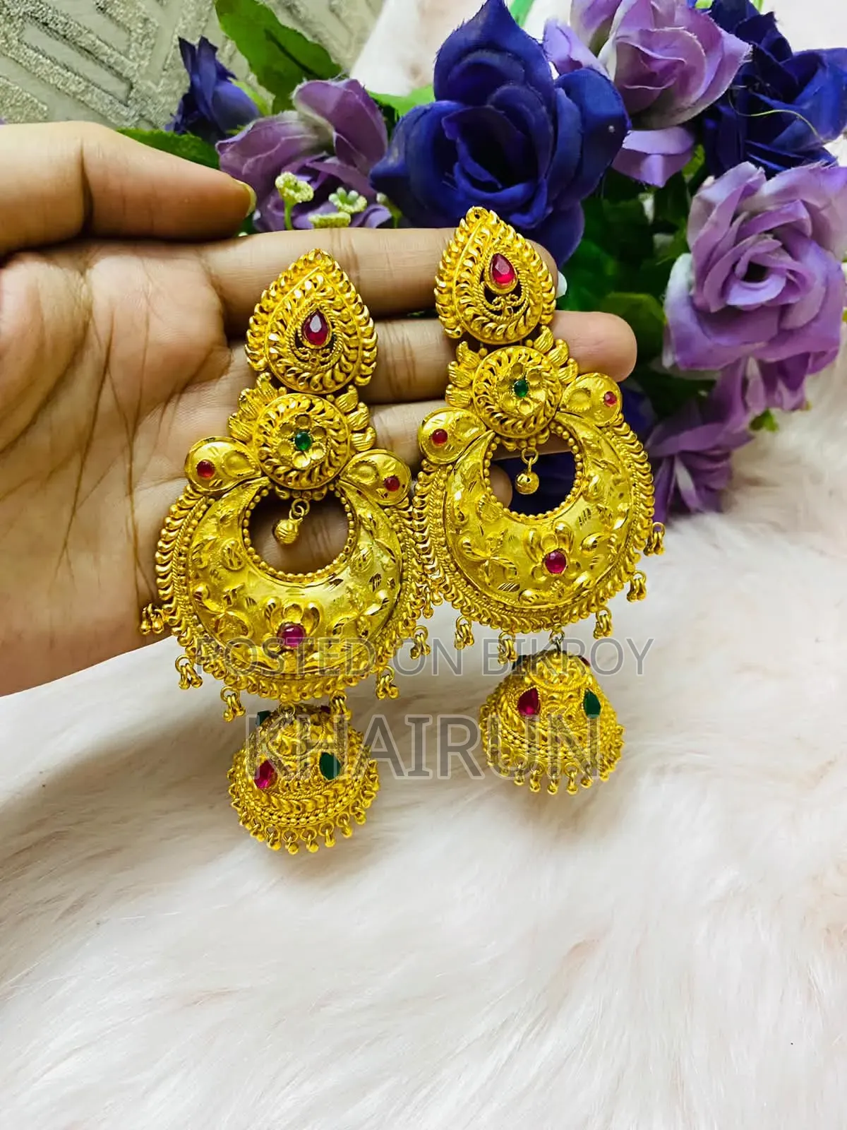 ঝুমকাসহ বড় সাইজের কানের দুল