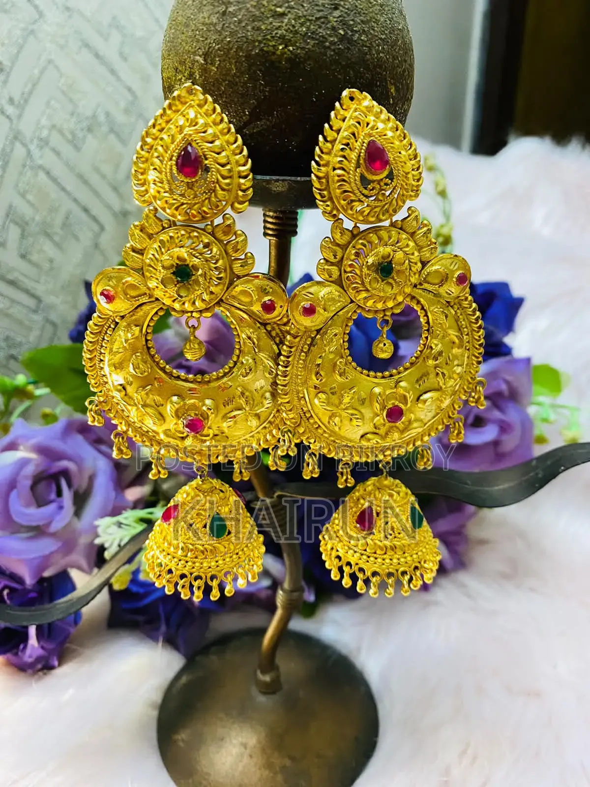 ঝুমকাসহ বড় সাইজের কানের দুল