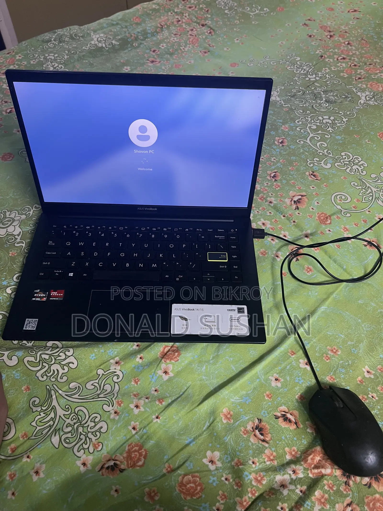 নতুন ল্যাপটপ ASUS Vivobook 14 8GB AMD Ryzen 7 SSHD (হাইব্রিড) 512GB