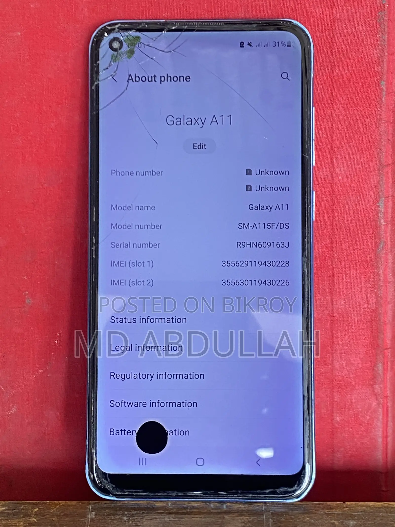 Samsung Galaxy A11 32 GB