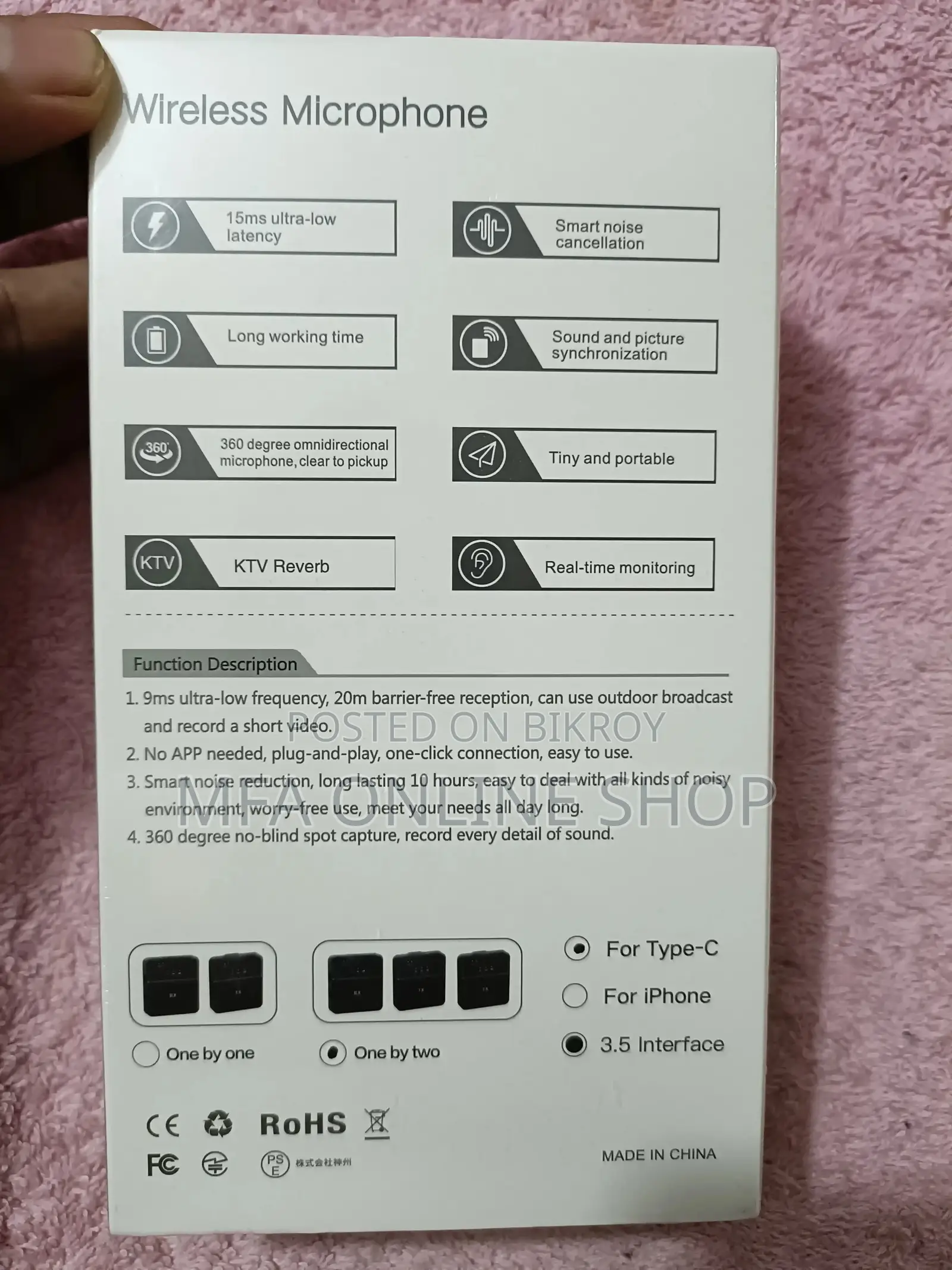 SX9 Dual Wireless Microphone