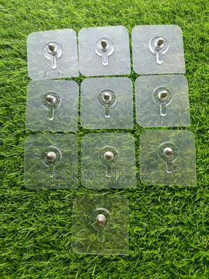 Transparent Nut Wall Hooks(10 Pcs) Packet