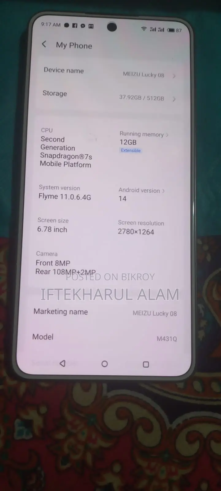 Meizu Lucky 08 512 GB White