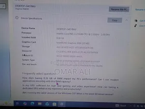 Laptop Dell 8GB Intel Core I3 HDD 500GB