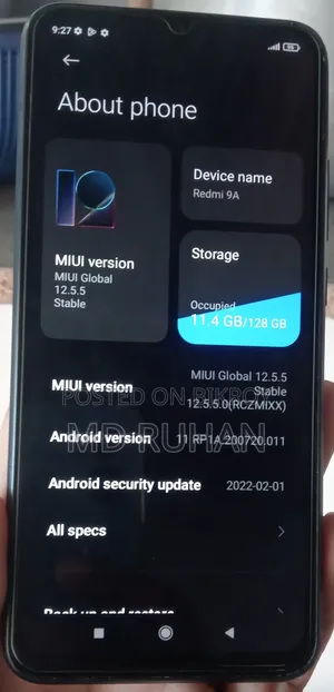Xiaomi Redmi 9 128 GB Black