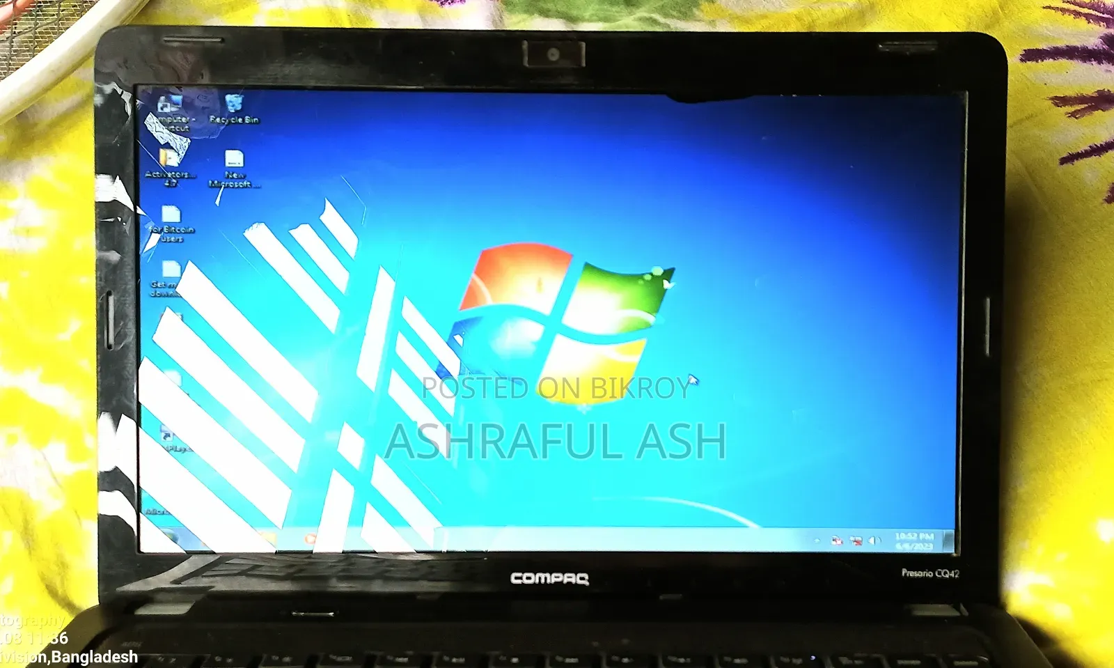 Laptop HP Compaq Presario CQ42 4GB Intel Core I3 SSHD+SSD 320GB