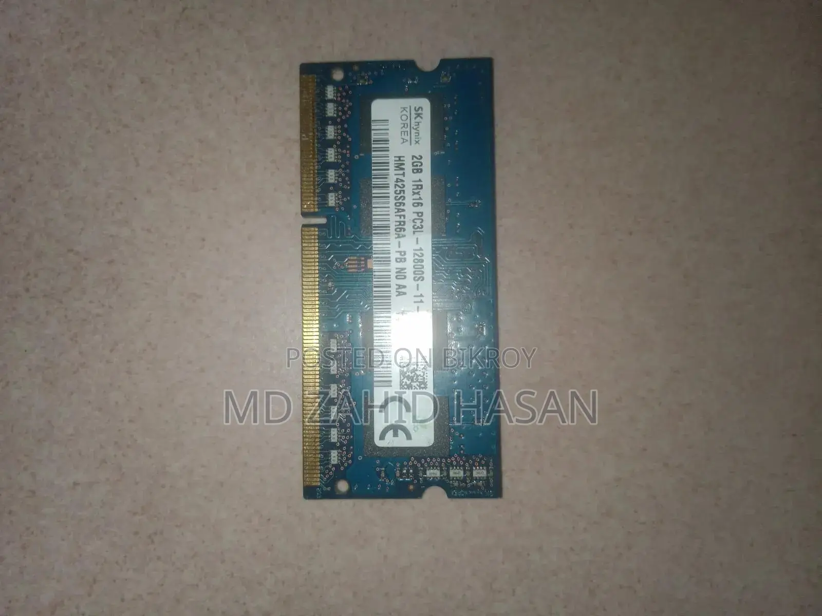 Sk Hynix 2gb Ddr3l So-Dimm