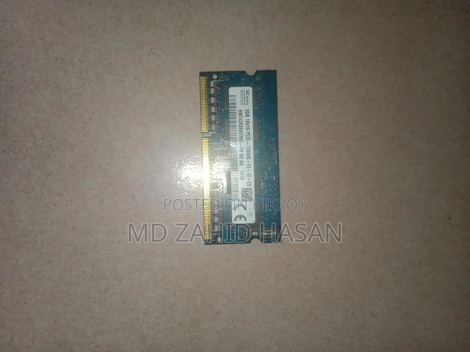 Sk Hynix 2gb Ddr3l So-Dimm