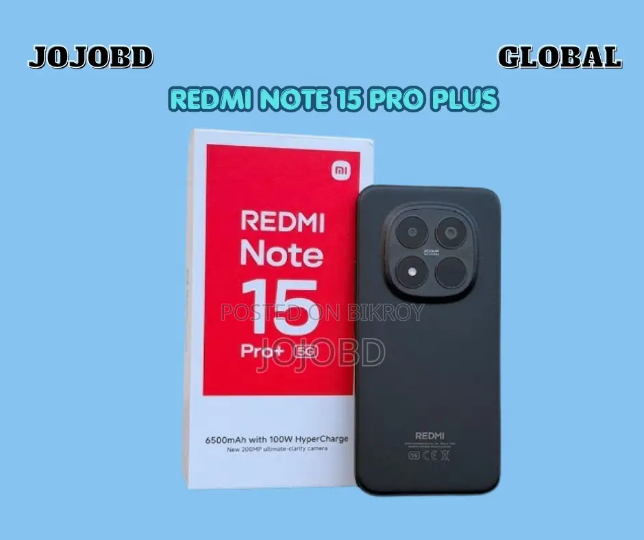 New Xiaomi Redmi Note 15 Pro+ 256 GB Black