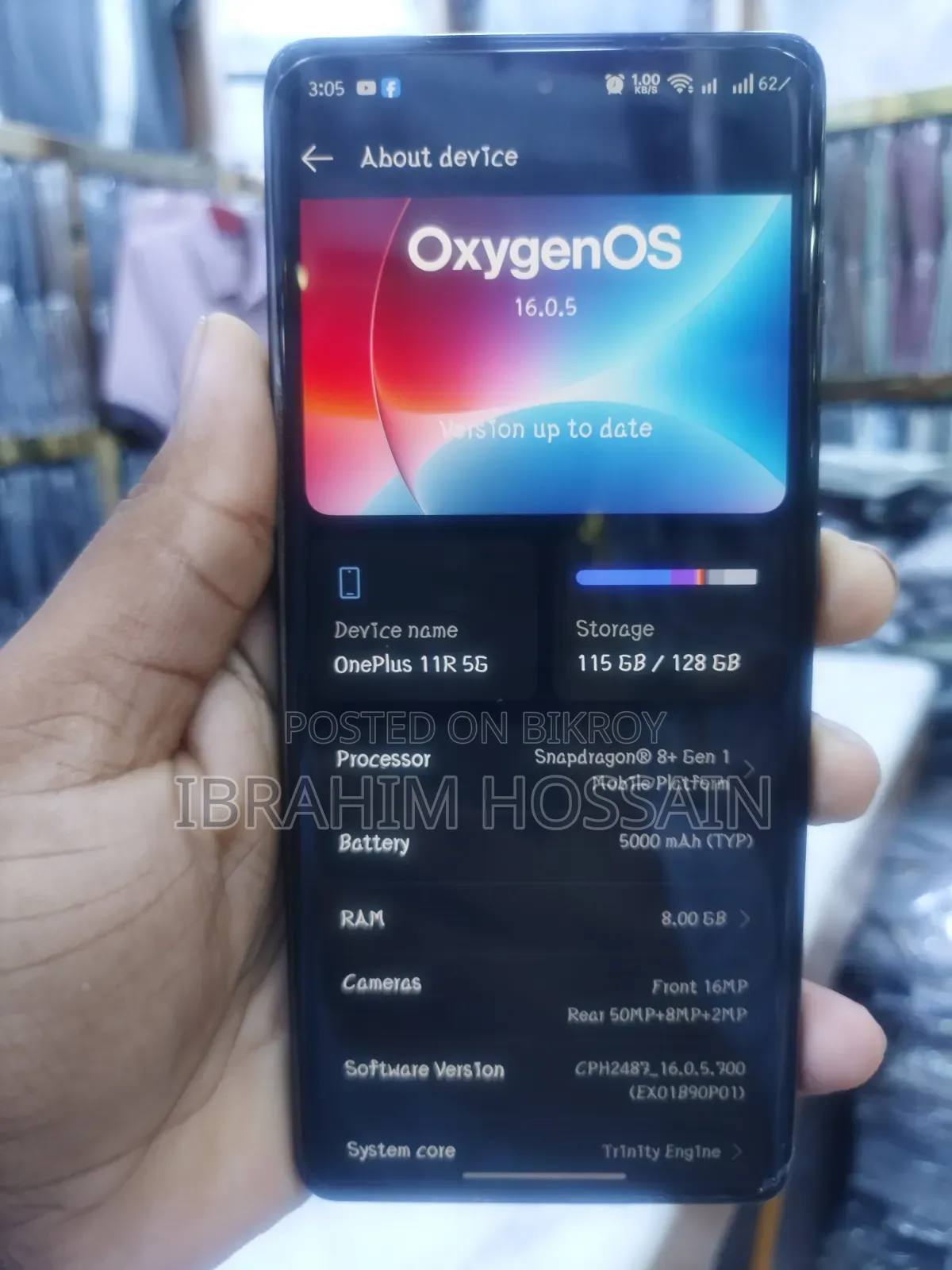 OnePlus 11R 8 GB Black