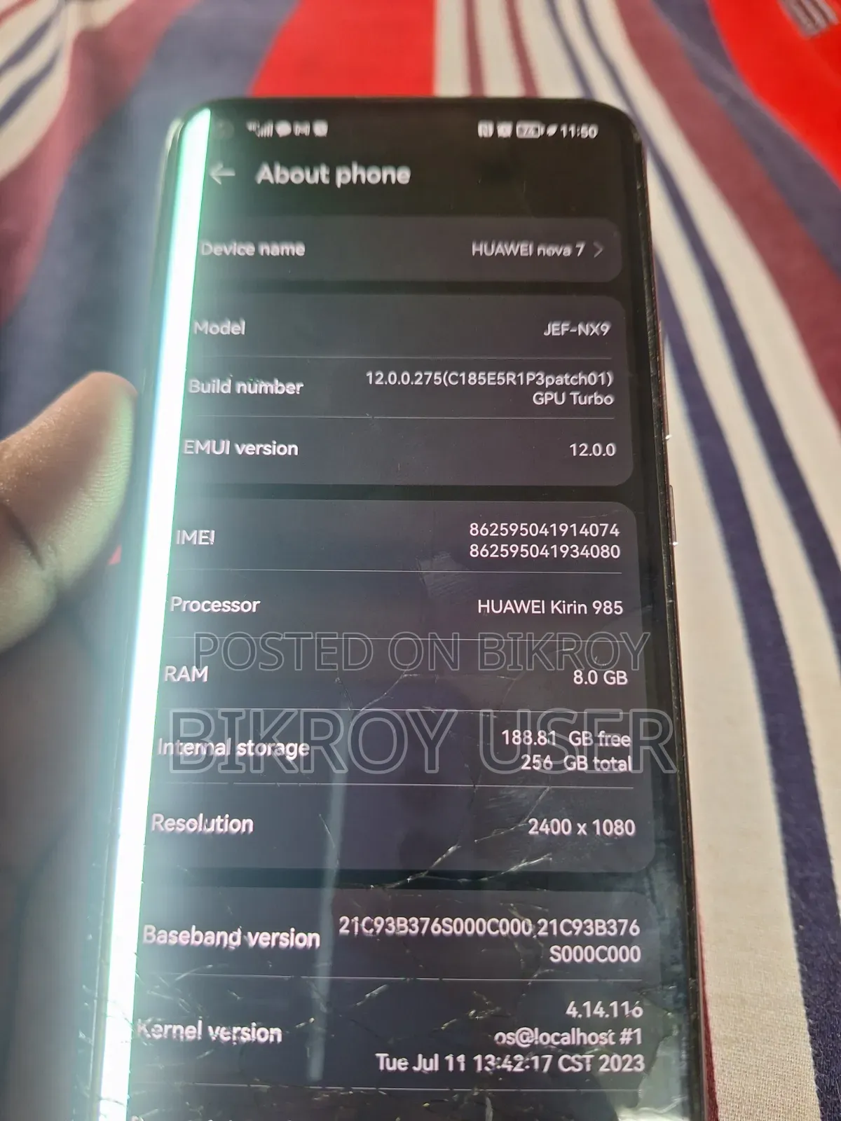 Huawei Nova 7 5G 256 GB Silver