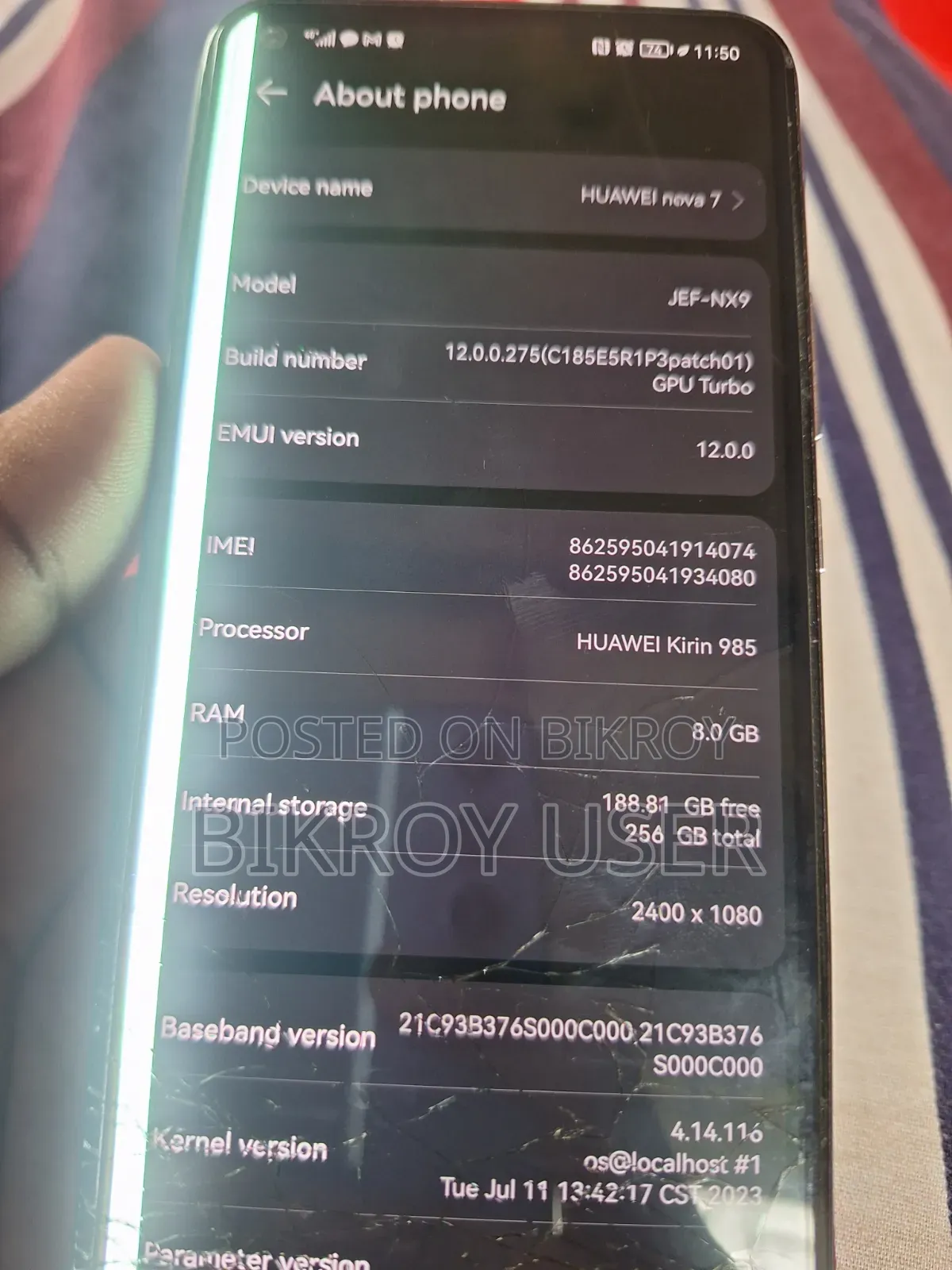Huawei Nova 7 5G 256 GB Silver