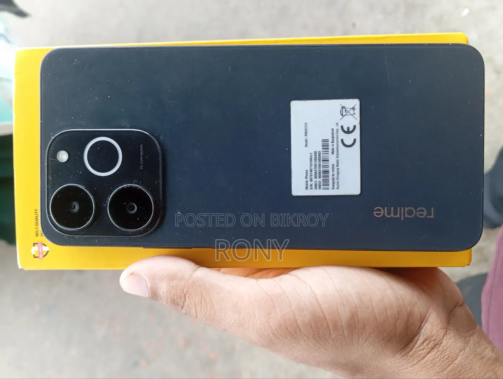 Realme Note 70T ১২৮ জিবি ব্ল্যাক
