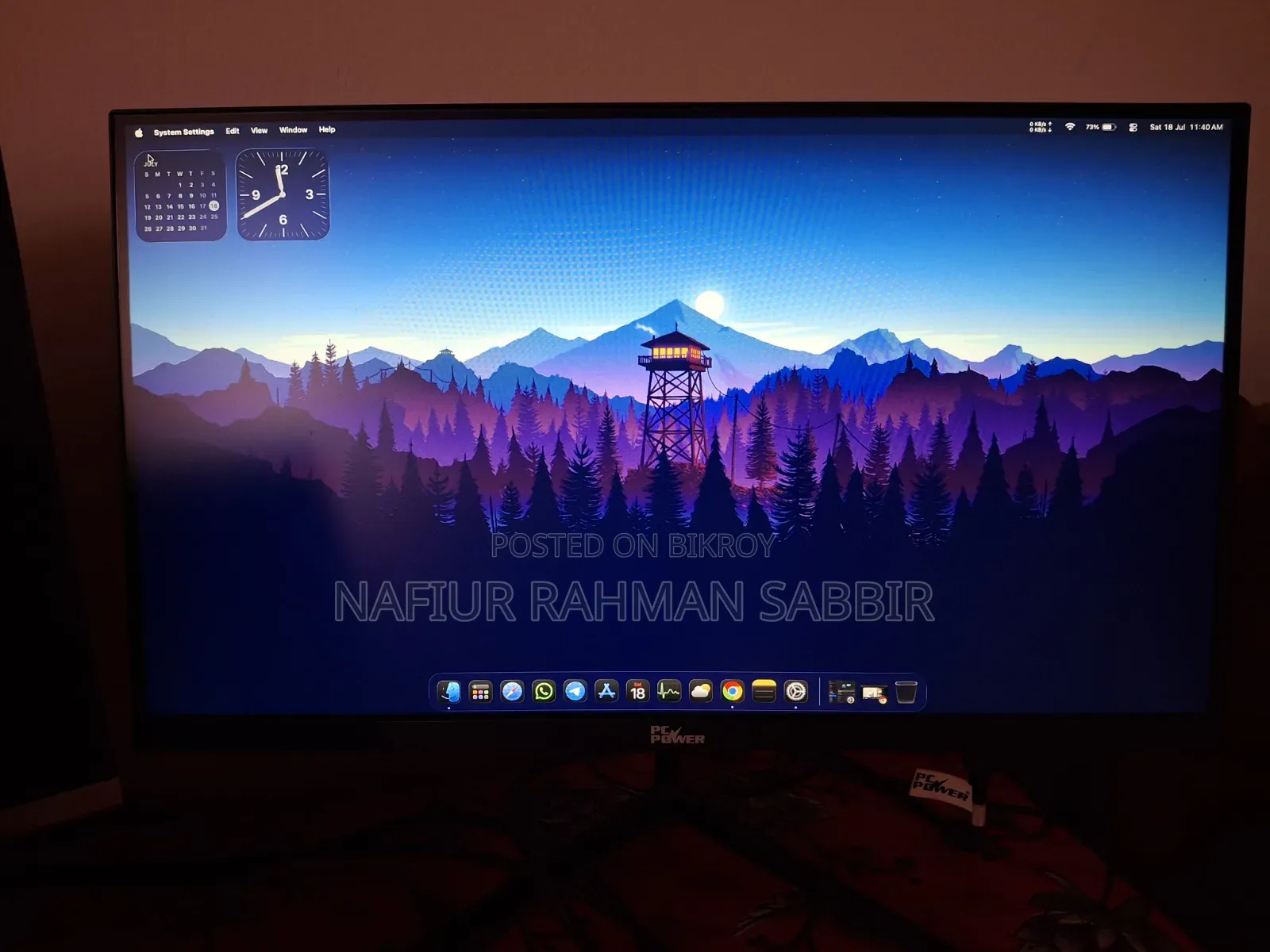 PC Power PCGM-King 22 21.45" IPS FHD 100Hz Monitor Power