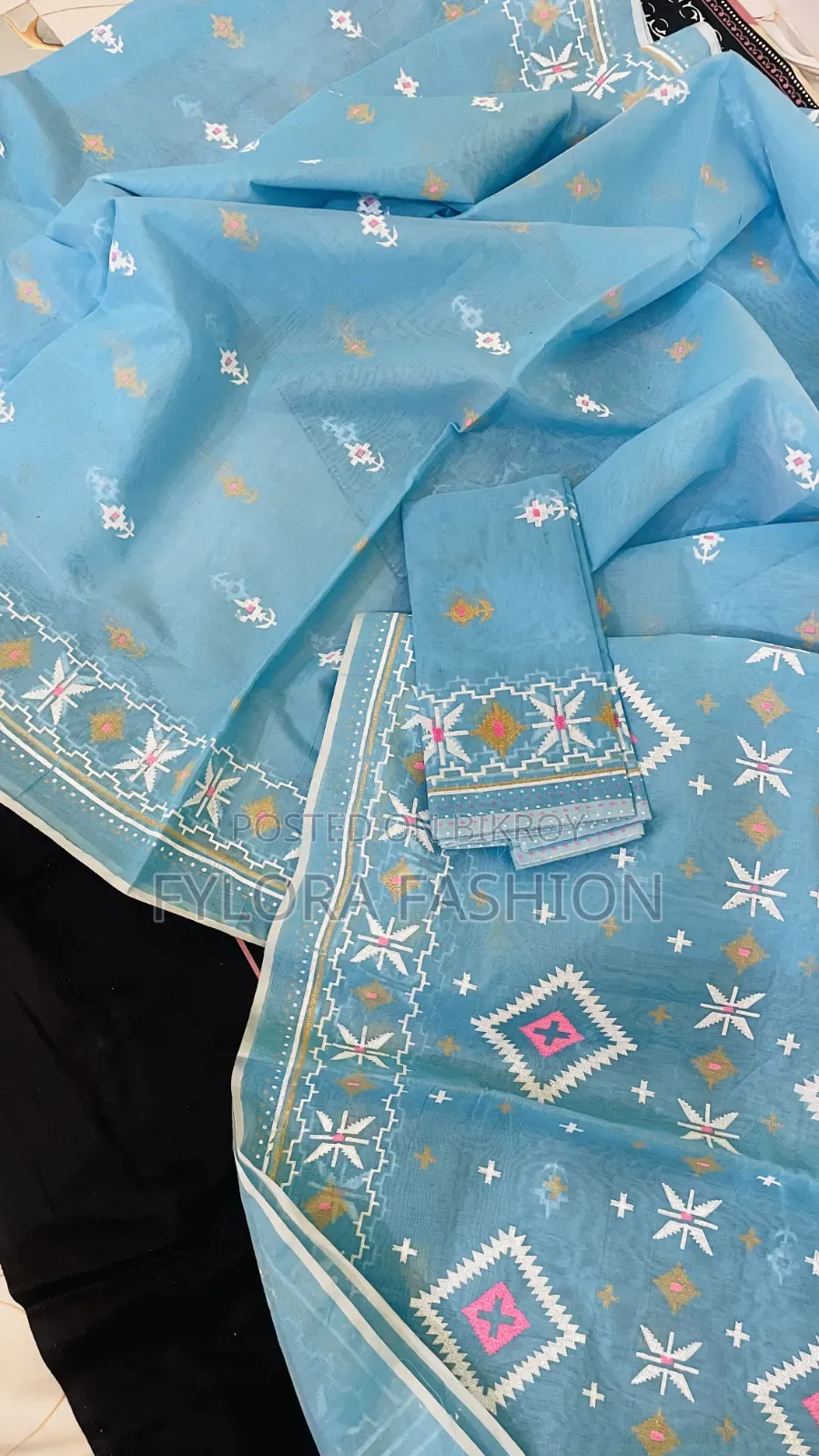 Soft Cotton Jamdani Saree