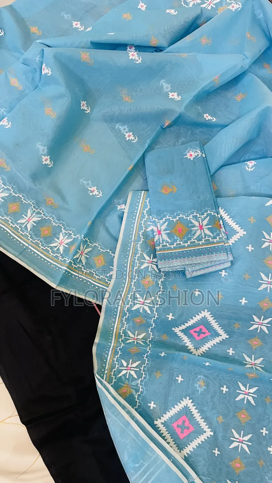 Soft Cotton Jamdani Saree