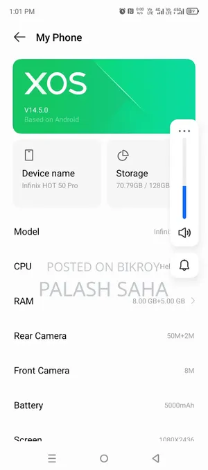 Infinix Hot 50 Pro 4G 128 GB Blue
