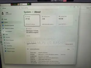 ল্যাপটপ লেনোভো আইডিয়াপ্যাড ৩ ১৬জিবি এএমডি রাইজেন ৭ এসএসডি ৫১২জিবি