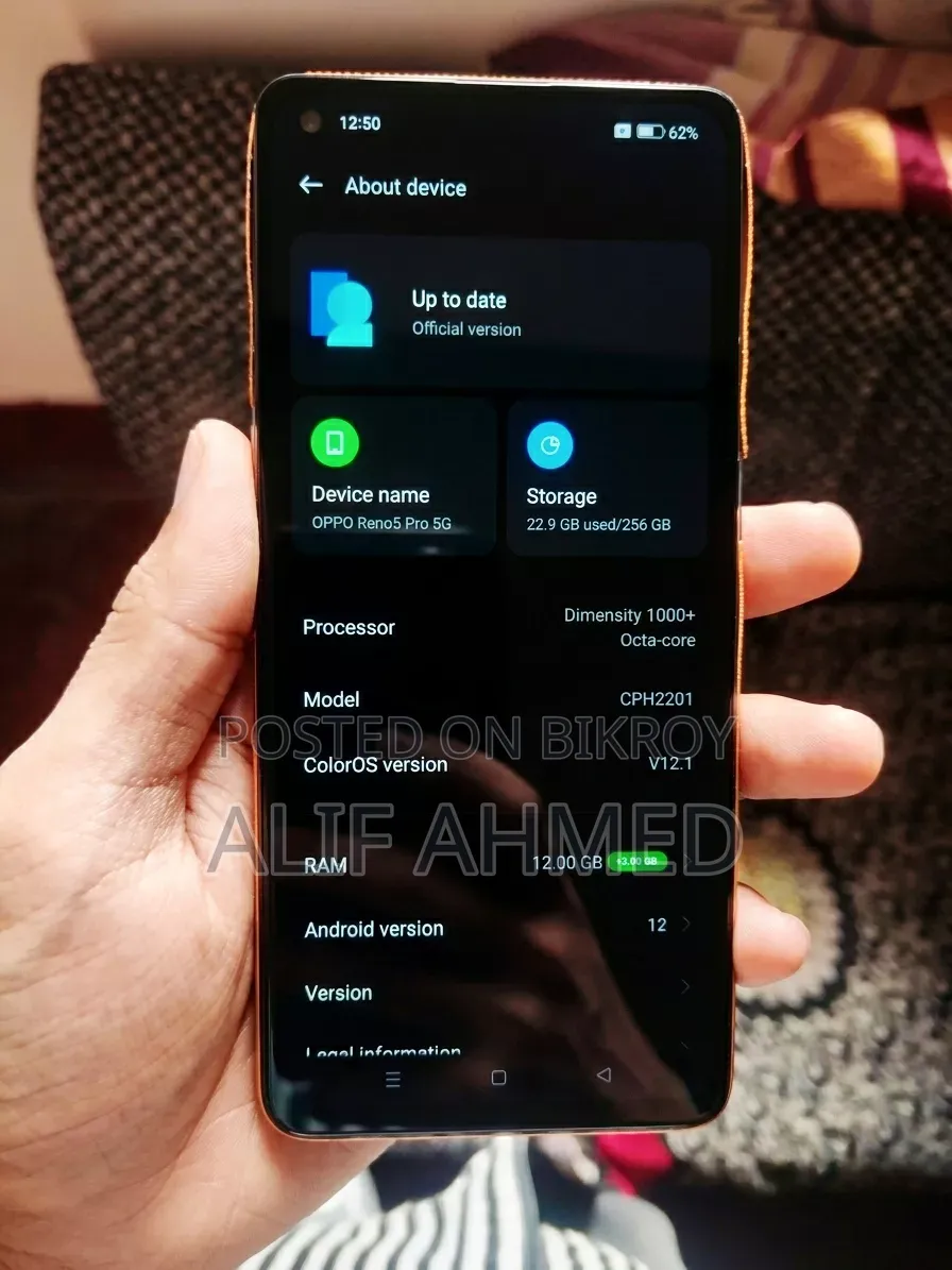 Oppo Reno5 Pro 5G 256 GB Gold