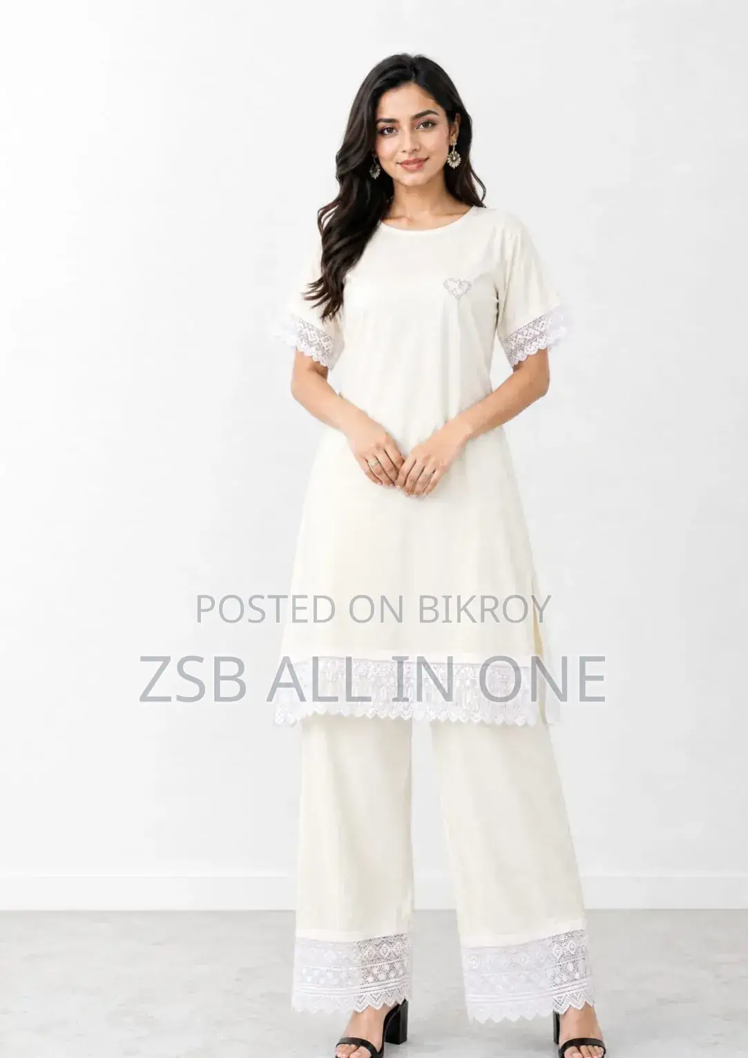 Ladies Long Tshirt and Pant Set